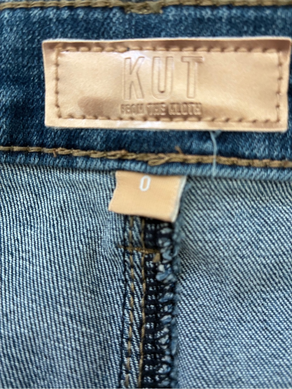Kut From The Kloth Meg High Rise Denim Jeans Size 0 - Picture 3 of 6